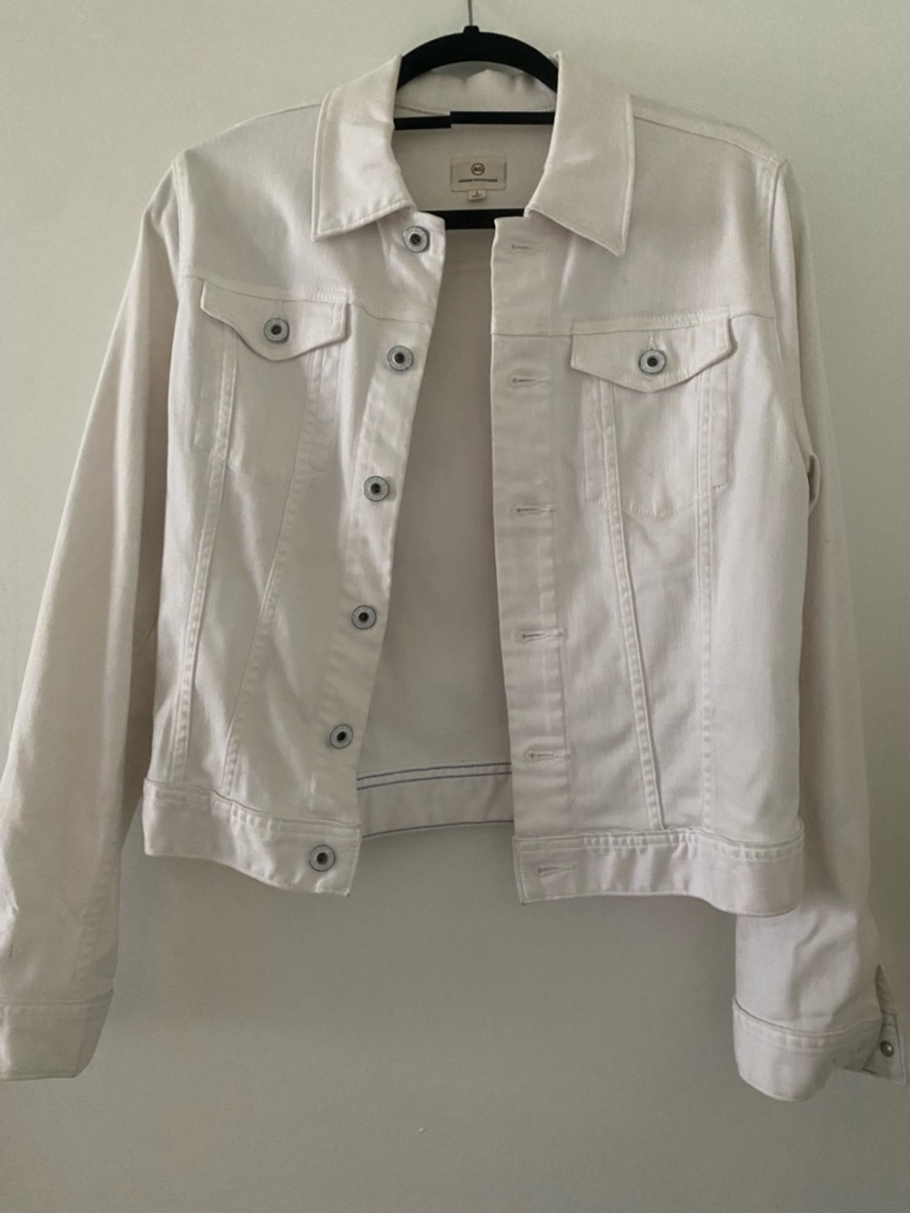 AG Adriano Goldschmied White Denim Jacket